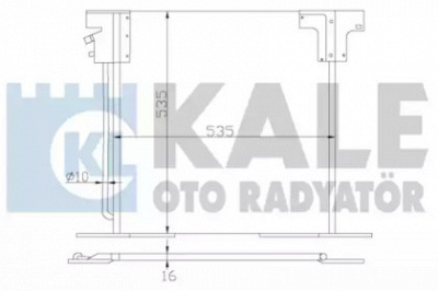 KALE OTO RADYATOR 381200 -  Конденсатор, кондиционер